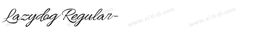 Lazydog Regular字体转换